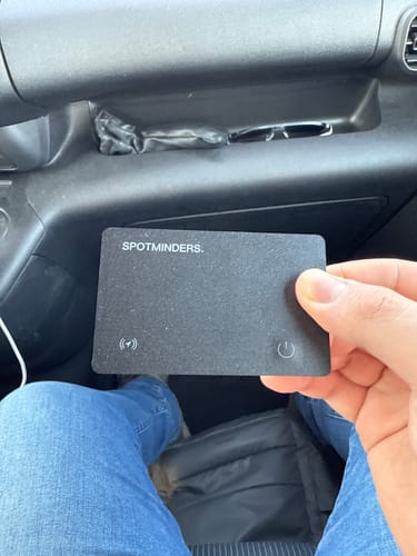 Customer photo review of SPOTMINDERS. Tracking Card