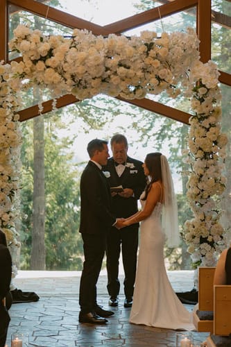 Customer photo review of Raw Edge Cascade Veil: Fingertip to Cathedral Length - PORTIA