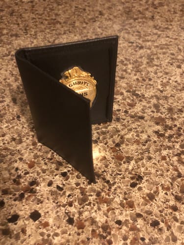 Customer photo review of SW1 Leather I.D. Badge Case