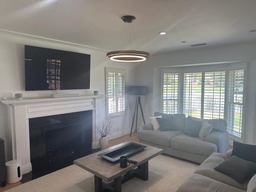 Customer photo review of WOMO Circular Led Wood Chandelier-WM2492