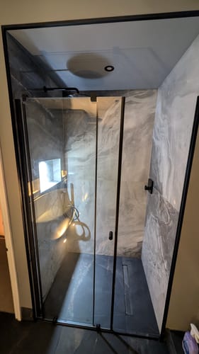 Customer photo review of 3W Chloe LED IP44 Fluted CCT Marker Light, Mini Downlight, Niche/Alcove/Soffit Light Black Low Glare (Non Dimmable Driver Included)