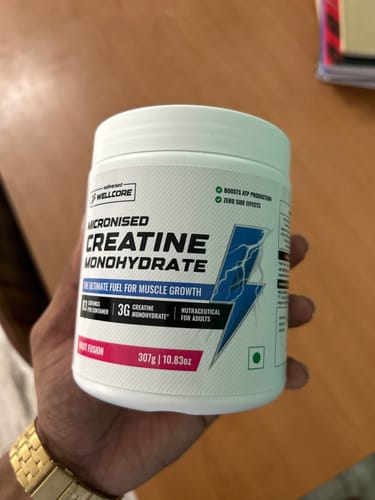 Customer photo review of Wellcore - Pure Micronised Creatine Monohydrate (307g, 83 Servings) Fruit Fusion