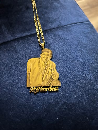 Elizabeth V. review of Custom Photo Engraved Pendant Necklace image 1 out of 1