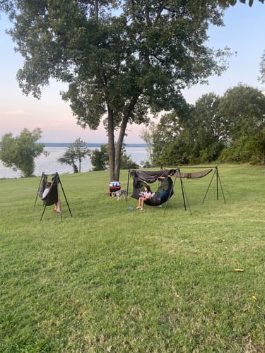 Customer photo review of Turtlebug Camper Hammock Stand