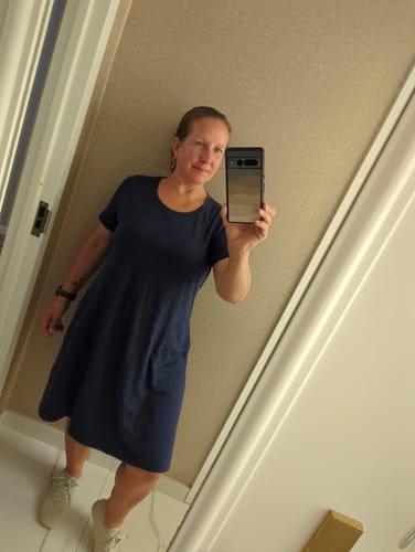 Customer photo review of Georgie Dress • Final Sale Deals! - Twilight Storm