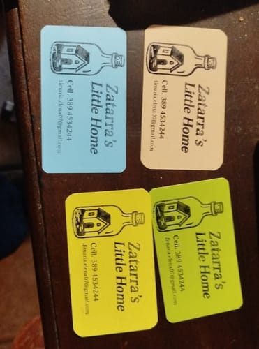 Customer photo review of Timbro manuale in legno 70x50 mm. max 10 righe