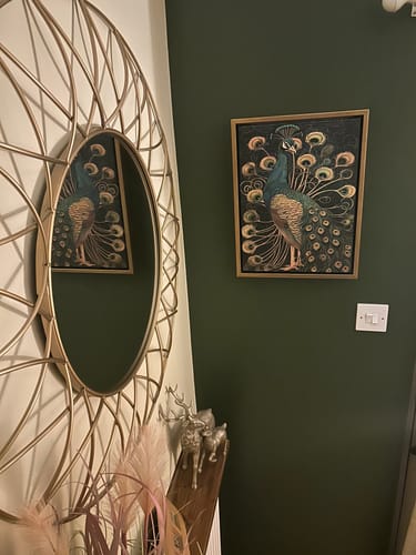 Customer photo review of Vintage Peacock No4 Print