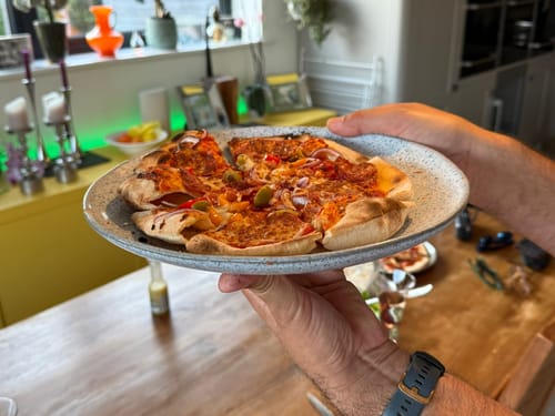 Customer photo review of Sourdough Pizza Dough Balls (Frozen)