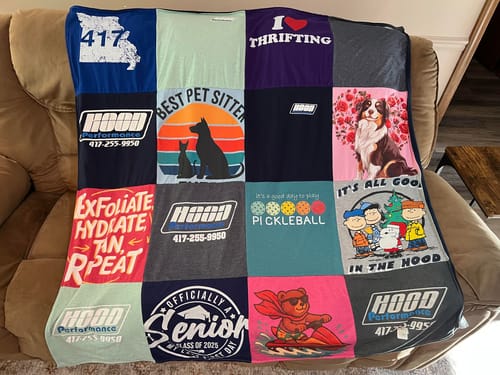 Customer photo review of Premium T Shirt Quilt