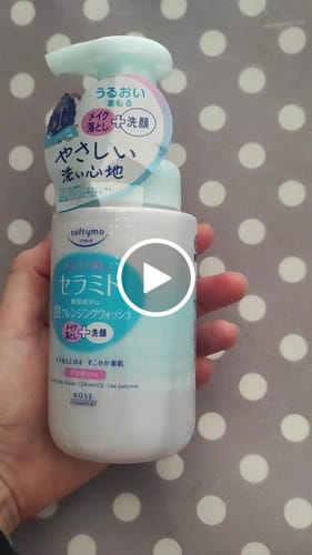 Customer video review of Kose Softymo Ceramide Foam Face Wash 150ml/200ml
