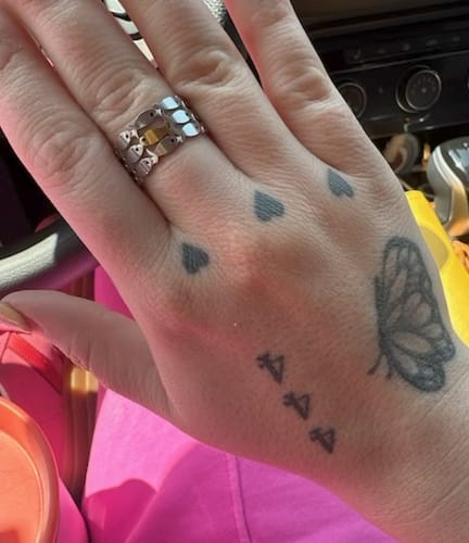 Customer photo review of Swim Against The Current Ring