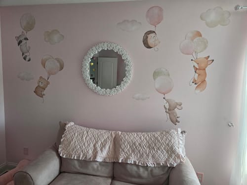 Customer photo review of Pastel Animals on Balloons