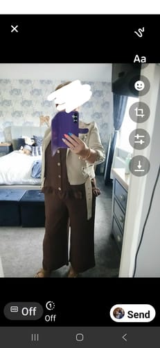 Customer photo review of Nessa Brown Frill Detail Set