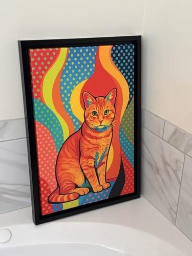 Customer photo review of Custom Pet Portrait - Abstract Style