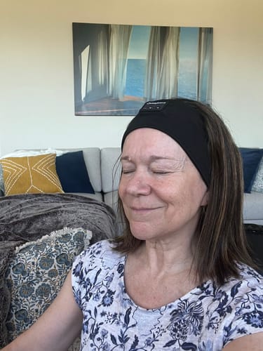 Customer photo review of CozyBand Wireless Headphones