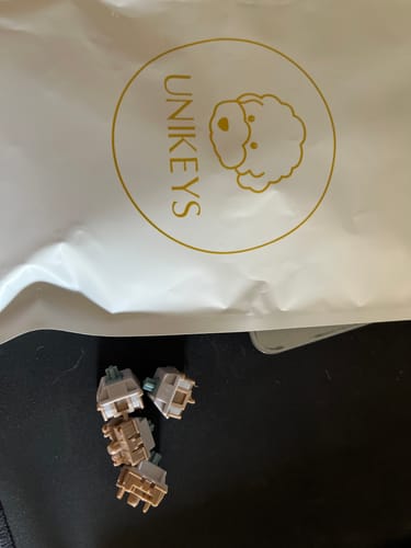 Customer photo review of HMX LUNAR STONE LINEAR SWITCH FACTORY LUBED (10PCS)