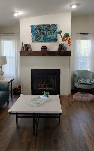 Customer photo review of Distressed Mantels
