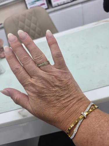 Customer photo review of Monaco CZ Iced Ring - Gold