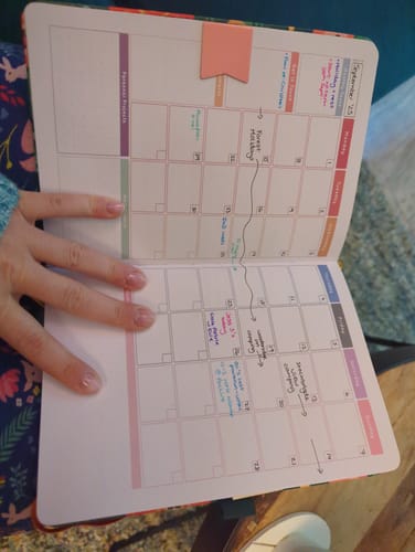 Customer photo review of Floral - Planning Journal