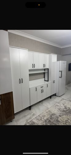 Customer photo review of Rani JE132 Çok Amaçlı Dolap 12 Kapaklı 1 Çekmeceli Kiler Mutfak Dolabı Beyaz