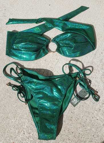 Customer photo review of EDEN SCRUNCH BOTTOM - GLITTER GREEN