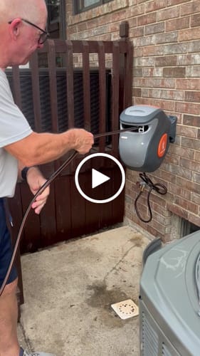 Customer video review of Retractable Garden Hose Reel-1/2in-100ft