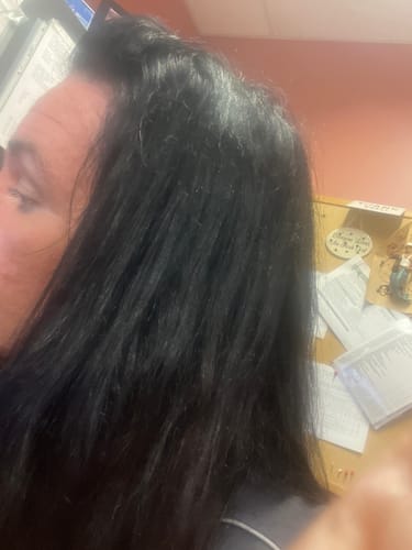 Customer photo review of Instant Dye Shampoo