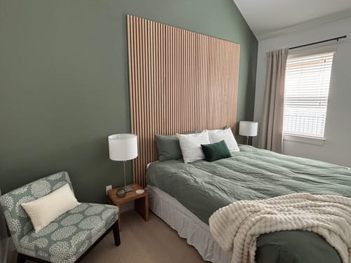 Customer photo review of Acoustic Slat Wall Panel | Natural Oak | Premium 3-sided Wood Veneer