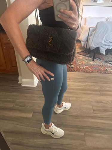 Customer photo review of JAMIE BAG 25 IN DARK GRAY LAMB WOOL