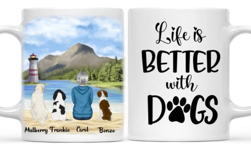 Customer photo review of Female and Pets mug