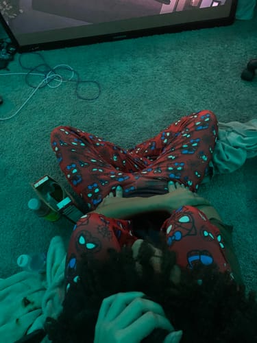 Customer photo review of spider man and hello kitty red 5 pcs pajama duo