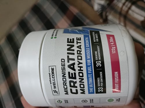 Customer photo review of Wellcore - Pure Micronised Creatine Monohydrate (122g, 33 Servings) Fruit Fusion