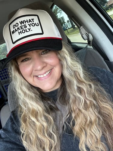 Customer photo review of Hat: Do what makes you Holy