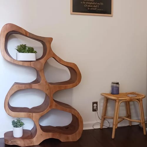 Customer photo review of Sculptural Bookshelf For Living Room Or Office