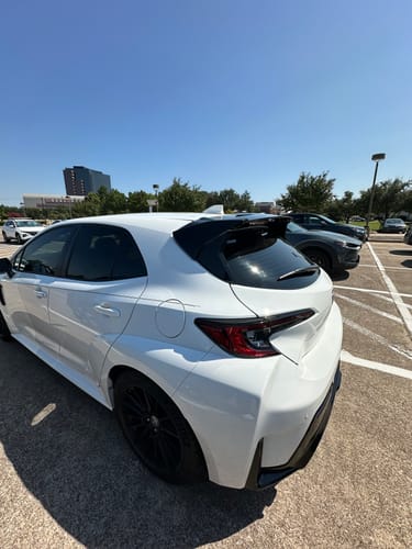 Customer photo review of 2019-Up Toyota GR Corolla | Corolla Hatchback CE Package Rear Roof Wing Spoiler