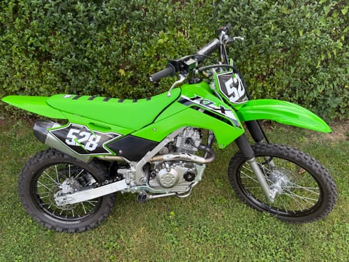 Customer photo review of Custom Seat Cover: 2024 Kawasaki KLX140R F/L/G