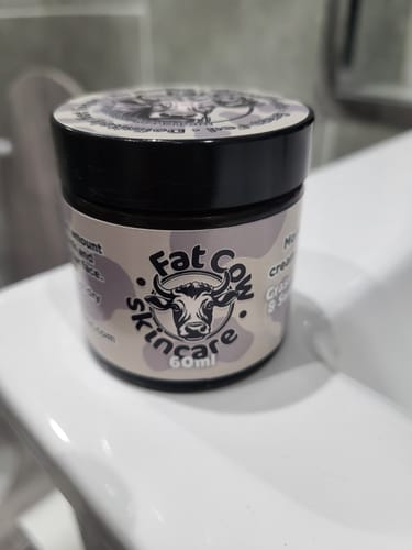 Customer photo review of Whipped Grass-Fed Tallow Face Cream | With Sweet Almond Oil