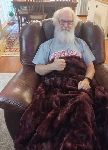Customer photo review of The Velvet Prowl Blanket- RTS