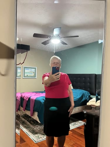 Customer photo review of Gracie Bodysuit • Final Sale Deals! - Viva Magenta