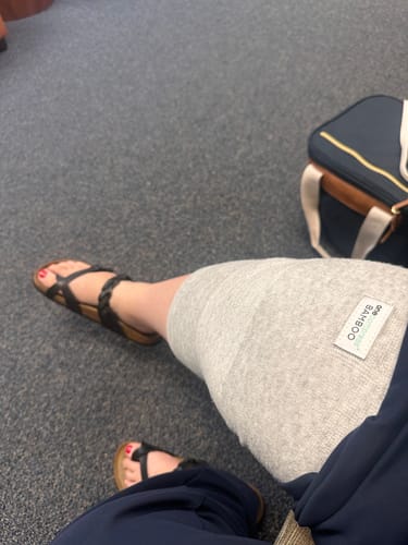 Customer photo review of Premium Bamboo Knee Sleeve (Single)