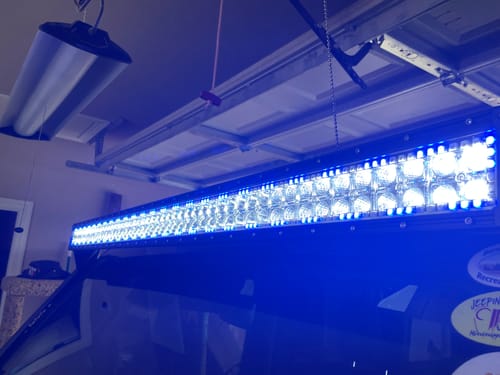 Customer photo review of Aerolidz Dual Row Clear Light Bar Cover - 52” LED Silencer