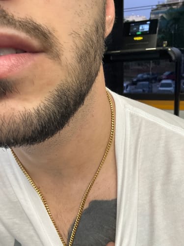 Customer photo review of CLEAN CUBANA CHAIN. - 4MM GOLD