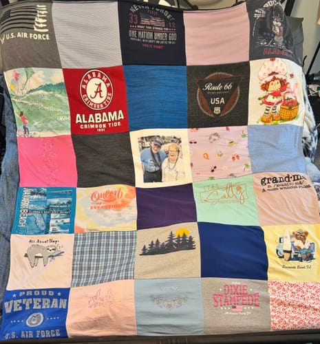 Customer photo review of Premium T Shirt Quilt