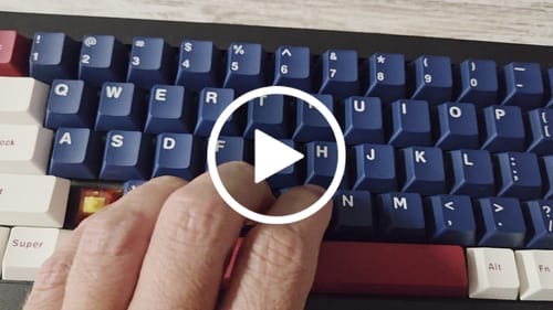 Customer video review of KEYGEEK Y2 LINEAR SWITCH FACTORY LUBED (10PCS)