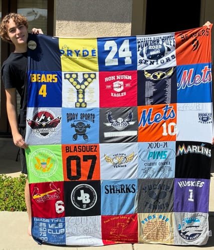 Customer photo review of Premium T Shirt Quilt