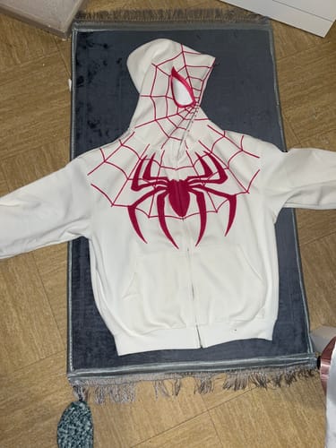 Customer photo review of American Retro Embroidered Zipper Trendy Hoodie