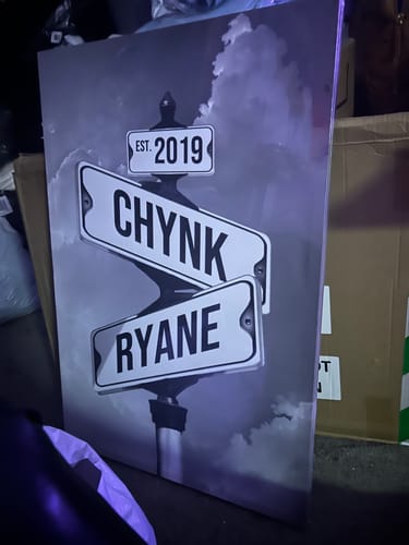 Customer photo review of COUPLES DATE OF LOVE by Cstm Canvas