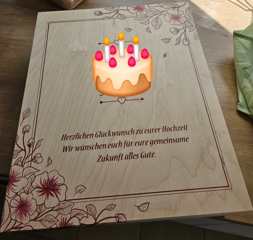 Kundenbewertung mit Foto zu Leonardo Weingläser mit Gravur "Red Flowers Pampasgras" im Set