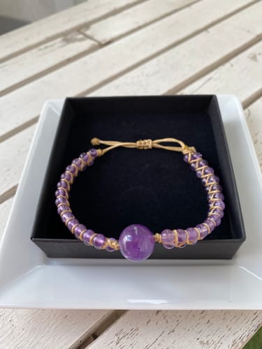 Customer photo review of Bracelet Améthyste "Vertus"