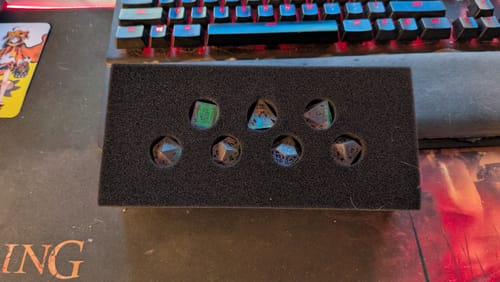 Customer photo review of PRE-ORDER | Baelz Dice Set | hololive x MMG Exclusive